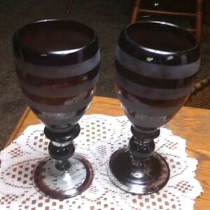 Black Amythest goblets